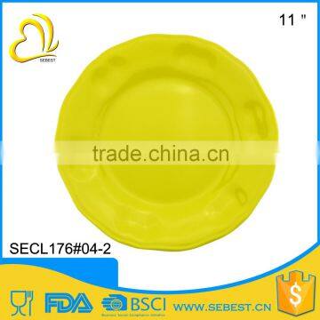 imitation porcelain Korean series ware color melamine plate dinner