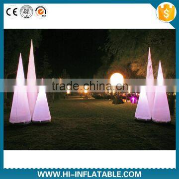 Factory outlet fashion show stage decorations inflatable tubewith LED lights