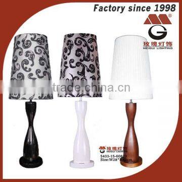 stylish table lamp wooden for hotel