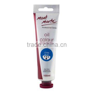 Mont Marte Oil Paint 100mls - Cyan Blue