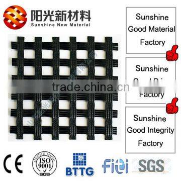 Low Elongation Warp Knitting Fiberglass Geogrid With CE Certification photo-1