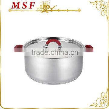 MSF-3997 Stainless steel casserole pot various sizes are available 20cm, 22cm, 24cm, 26cm, 28cm, 30cm popular for Chile market