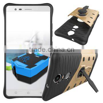 Hot Durable Armor Case for Lenovo K5 Note Hybrid TPU PC Impact-resist Back Cover Case With Active Kickstand photo-3