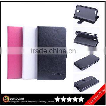 Keno Genuine Leather Wallet Flip Cover Mobile Phone Case for Lenovo 750