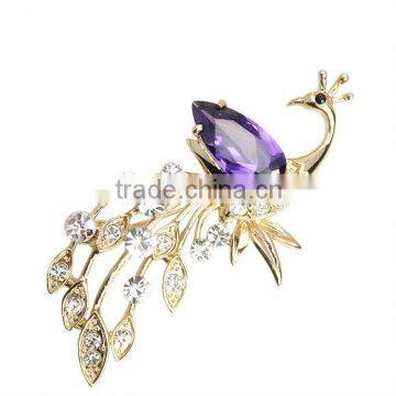 Crystal brooch decoration