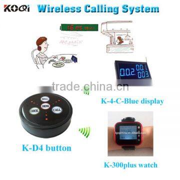 Best price led number calling system for restaurant equipment with 433mhz