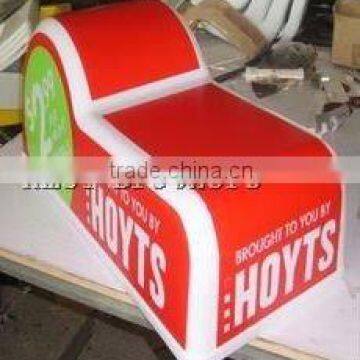 3D Vacuum Forming Red PMMA Lightbox photo-6
