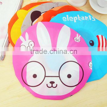 Q030 wholesale Korea lovely home cartoon animal bathing cap Waterproof Shower cap