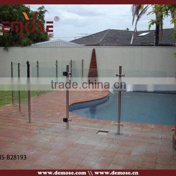 glass swimming pool railing cost