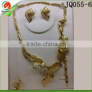 fashion jewelry gold necklace set gold plated jewelry JQ055-6