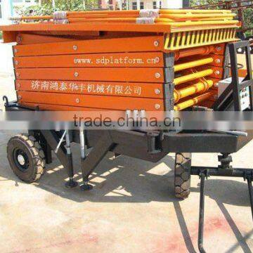 four wheel hydraulic scissor lift table