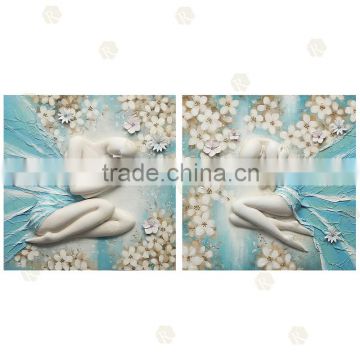 Handpainted Sex Girl Decorative Wall Art Original Oil Decor