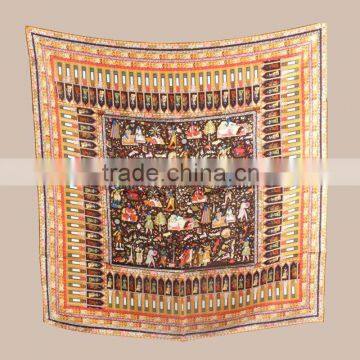 Printed 14mm Wholesale New Square Twill Silk Scarf photo-2