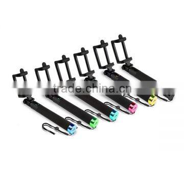 Colorful Mini foldable monopod selfie stick for mobile phone