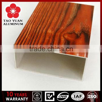 Cheap surface treatment for Wooden aluminum pipe fitting