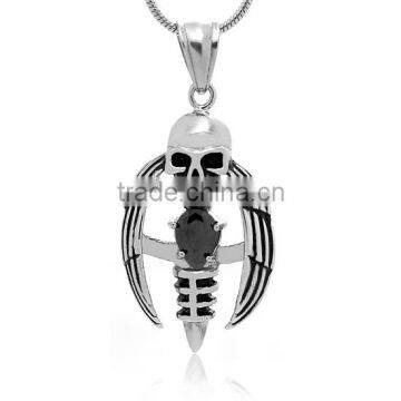 TKB-P1696 Punk Style Religious Jewelry Skull Hip-hop For Boy Man Christian Fish Lovely Bardian Trendy Style Wholesale