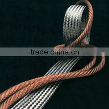 flat copper braided wire