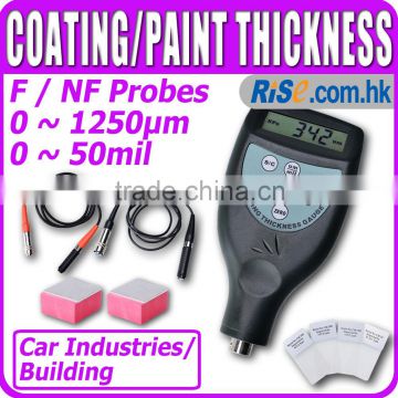 Digital Gauge F NF probes Painting 1250um 50mil Coating Paint Thickness Meter