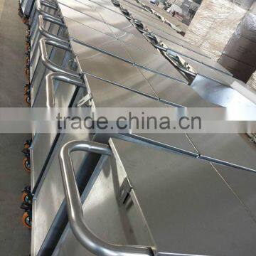 Stainless steel Oil Bin, trolley, tool trolley, Cart for Hotel Use