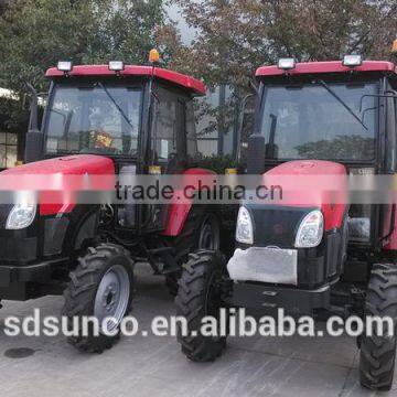 High Quality! YTO 45hp 4WD tractors YTO 454 with 3 cylinder for Sudan,front end loader ,backhoe is available