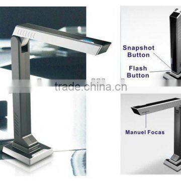 2012 New Portable Document Camera QS-200 Scan Images to Editable Word File