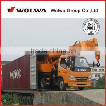 Wolwa micro auto truck crane with dilling machine or basket for sale