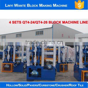 Machine manufacturing for small business QT 4-24 block making machine for sale