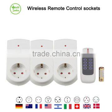 Electric Wireless Remote Control Socket set Europe Plug K15 3+1