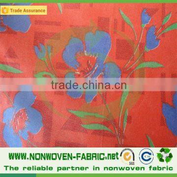 Wholesale Printed Nonwoven Fabric for Tablecloth/Logo Brand Printing Non woven Fabric Rolls/Printed Non-woven Fabric