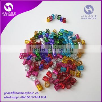 NEW ARRIVE dreadlock beads for braided box braiding, twist braids, dreadlock hair extension 7mm hole 7 colors