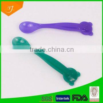 Color Changing Plastic Baby Spoon, Fashionable Color Changing Spoon, Plastic Spoon