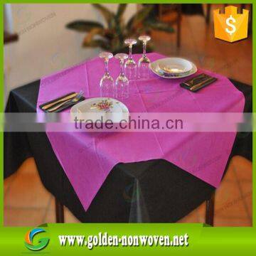 Waterproof nonwoven polypropylene tablecloth, 1x1m pp spunbond non-woven tablecloth made in china