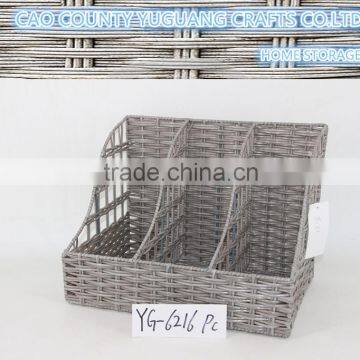 waterproof bulk pp pipe plastic storage basket with metal rack