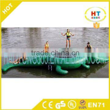 Amusement park bouncer games inflatable jumper water trampoline for kid and adult