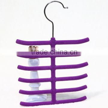 Special violet velvet tie hanger hanger direct manufacturers