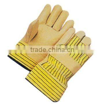 Pig grain leather gloves/best quality by taidoc