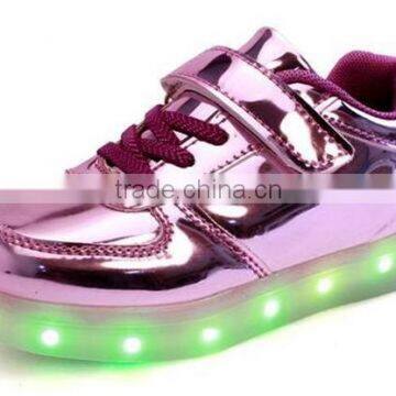 New Design 7 Color Led Light up Funny Kids Shoes Supplier's Choice