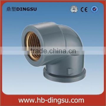 Plastic PVC Pipe Fittings 90 Degree Copper Thread Elbow