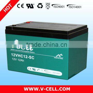 12V 12Ah high capacity solar recycling lead acid UPS batteries