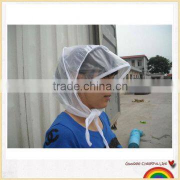 pe rainhood wiht net lining