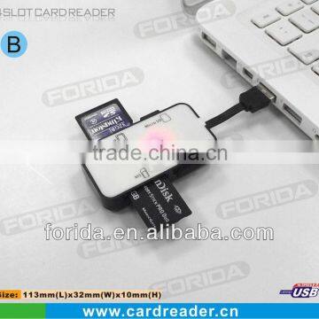 Hi-Speed USB 2.0 FOUR IN ONE Card Reader