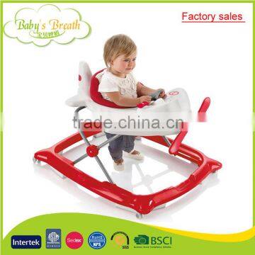 BW-24 factory sales swivel wheels airplane shape baby walker nini walker 2015