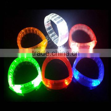 Push-button LED Flashing Wristband Glowing Bracelet