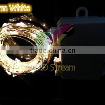 Waterproof Timer 10M 100 Leds Silver Copper Wire String Lights Outdoor Christmas Lighting photo-2