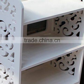 Office Furniture Spare Parts Pure White Durable Shoe Rack photo-3