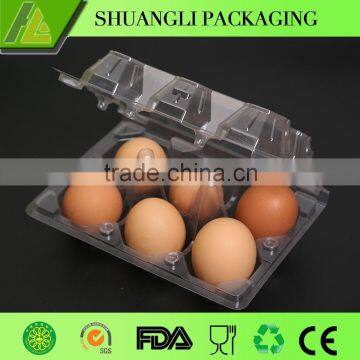 2016 Hot sale clear transparent plastic egg cartons