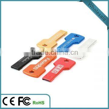 Free Logo Metal Key USB Flash Drive 1GB - 64GB