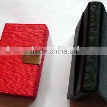 Fashion leather business card holder CH-561V