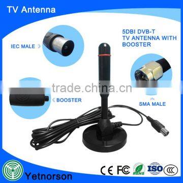 Active outdoor car tv tuner antenna digital car TV antenna with signal amplifier and IEC/F connector