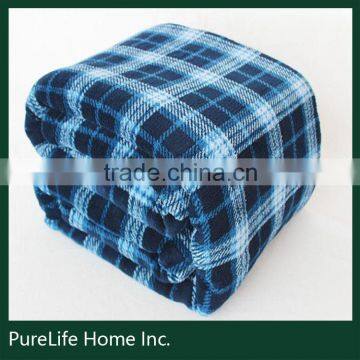 SZPLH Luxury fashion super soft microfiber brushed tartan throw